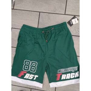 Copper Rivet Active Mens Green Challenge Track Shorts 88 Fast Mesh Lined XL New